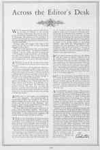 Better Homes & Gardens May 1928 Magazine Article: Across the Editor's Desk