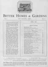 Better Homes & Gardens June 1928 Magazine Article: Contentment Re-Discovered