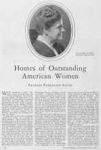 Better Homes & Gardens June 1928 Magazine Article: Homes of Outstanding American Women