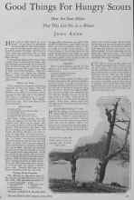 Better Homes & Gardens June 1928 Magazine Article: Good Things For Hungry Scouts