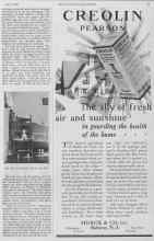 Better Homes & Gardens June 1928 Magazine Article: CREOLIN