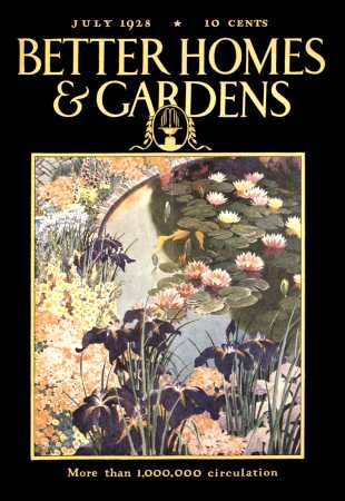 Better Homes & Gardens July 1928 Magazine Cover