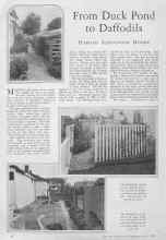Better Homes & Gardens July 1928 Magazine Article: From Duck Pond to Daffodils