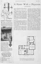 Better Homes & Gardens July 1928 Magazine Article: A Home With a Playroom