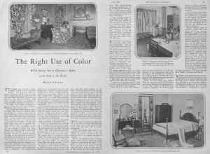 Better Homes & Gardens July 1928 Magazine Article: The Right Use of Color