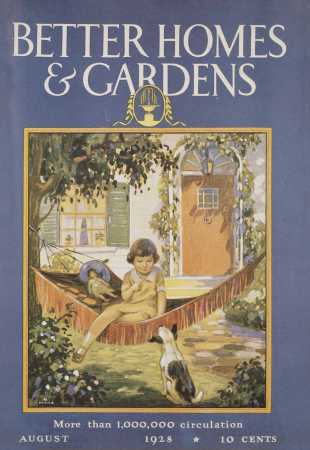 Better Homes & Gardens August 1928 Magazine Cover