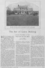 Better Homes & Gardens August 1928 Magazine Article: The Art of Lawn Making