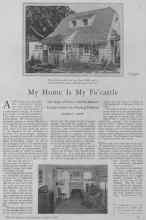 Better Homes & Gardens August 1928 Magazine Article: My Home Is My Fo'castle