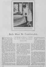 Better Homes & Gardens August 1928 Magazine Article: Beds Must Be Comfortable