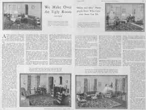 Better Homes & Gardens August 1928 Magazine Article: We Make Over An Ugly Room