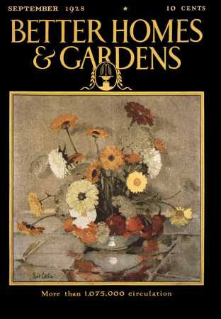 Better Homes & Gardens September 1928 Magazine Cover
