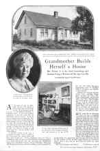 Better Homes & Gardens September 1928 Magazine Article: Grandmother Builds Herself a House