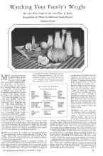 Better Homes & Gardens September 1928 Magazine Article: Watching Your Family's Weight