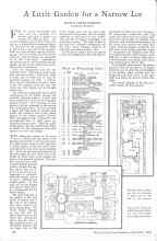 Better Homes & Gardens September 1928 Magazine Article: A Little Garden for a Narrow Lot