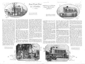 Better Homes & Gardens September 1928 Magazine Article: Four Years' Fun in a Garden