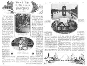 Better Homes & Gardens September 1928 Magazine Article: Harold Lloyd in His Garden