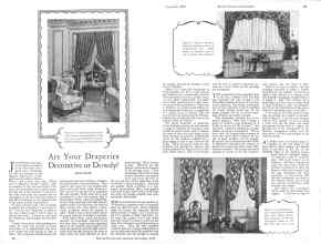 Better Homes & Gardens September 1928 Magazine Article: Are Your Draperies Decorative or Dowdy?