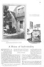 Better Homes & Gardens October 1928 Magazine Article: A House of Individuality