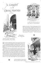 Better Homes & Gardens October 1928 Magazine Article: A GARDEN in the CREOLE MANNER