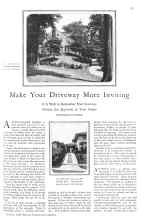 Better Homes & Gardens October 1928 Magazine Article: Make Your Driveway More Inviting