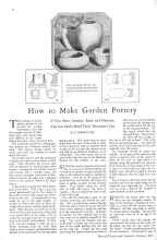 Better Homes & Gardens October 1928 Magazine Article: How to Make Garden Pottery