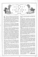 Better Homes & Gardens October 1928 Magazine Article: ACROSS The EDITOR'S DESK
