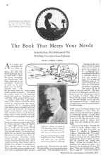 Better Homes & Gardens November 1928 Magazine Article: The Book That Meets Your Needs