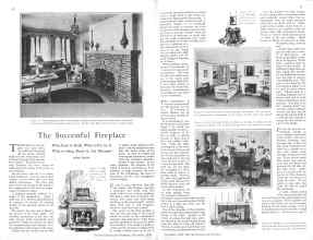 Better Homes & Gardens November 1928 Magazine Article: The Successful Fireplace