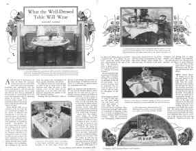 Better Homes & Gardens November 1928 Magazine Article: What the Well-Dressed Table Will Wear