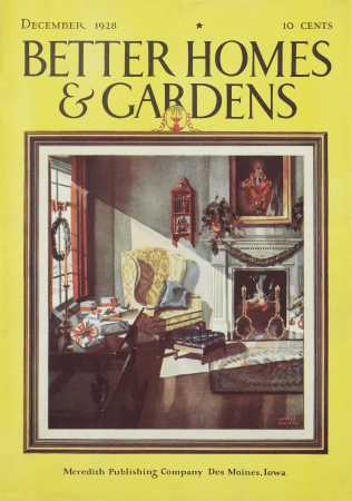 Better Homes & Gardens December 1928 Magazine Cover