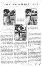 Better Homes & Gardens December 1928 Magazine Article: Garden Irrigation in the Southwest