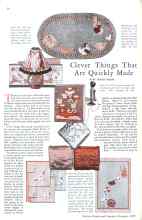 Better Homes & Gardens December 1928 Magazine Article: Clever Things That Are Quickly Made
