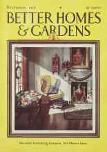 Better Homes & Gardens December 1928 Magazine Cover