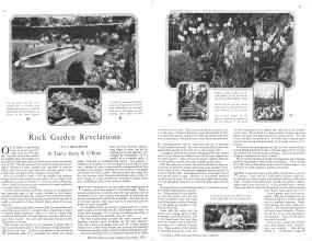 Better Homes & Gardens December 1928 Magazine Article: Rock Garden Revelations