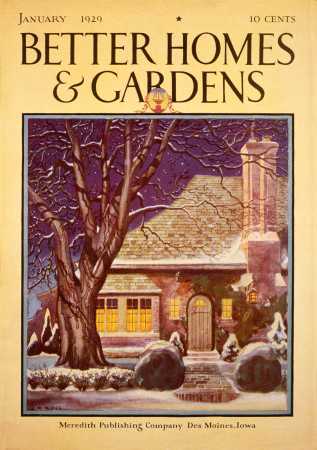 Better Homes & Gardens January 1929 Magazine Cover