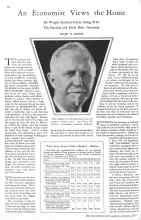 Better Homes & Gardens January 1929 Magazine Article: An Economist Views the Home