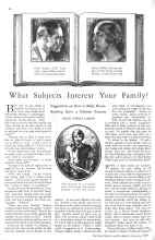 Better Homes & Gardens January 1929 Magazine Article: What Subjects Interest Your Family?