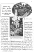 Better Homes & Gardens January 1929 Magazine Article: Minimizing Garden Work
