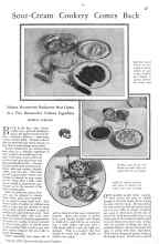Better Homes & Gardens January 1929 Magazine Article: Sour-Cream Cookery Comes Back