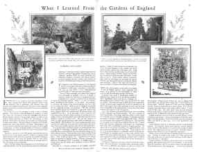Better Homes & Gardens January 1929 Magazine Article: What I Learned From the Gardens of England
