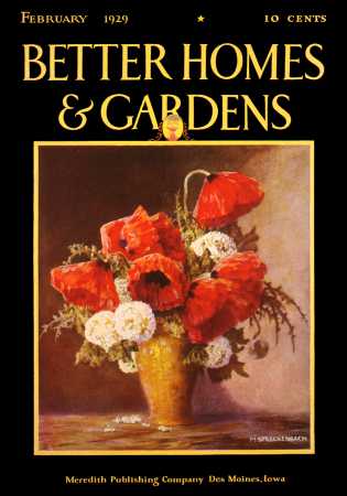 Better Homes & Gardens February 1929 Magazine Cover