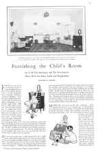 Better Homes & Gardens February 1929 Magazine Article: Furnishing the Child's Room