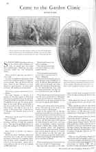 Better Homes & Gardens February 1929 Magazine Article: Come to the Garden Clinic