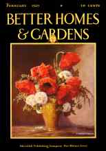 Better Homes & Gardens February 1929 Magazine Cover