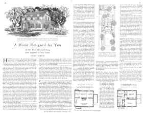 Better Homes & Gardens February 1929 Magazine Article: A Home Designed for You