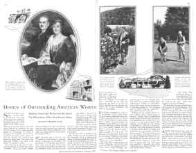 Better Homes & Gardens February 1929 Magazine Article: Homes of Outstanding American Women