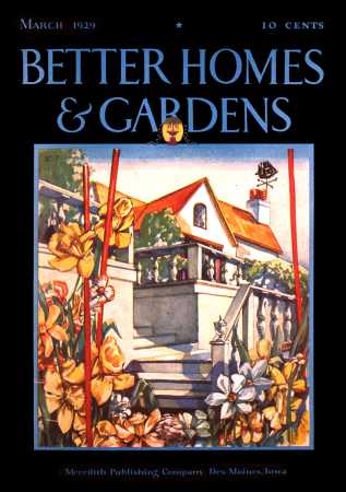 Better Homes & Gardens March 1929 Magazine Cover