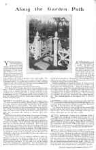 Better Homes & Gardens March 1929 Magazine Article: Along the Garden Path