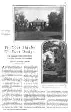 Better Homes & Gardens March 1929 Magazine Article: Fit Your Shrubs To Your Design