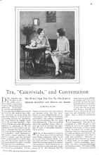 Better Homes & Gardens March 1929 Magazine Article: Tea, 